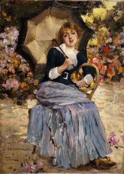 Girl with a Sunshade - view 1