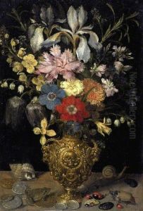 Still Life with Flowers by Georg Flegel