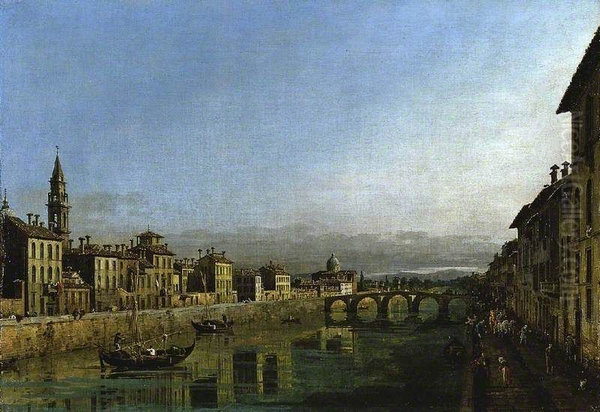 The Arno in Florence with the Ponte alla Carraia - view 1