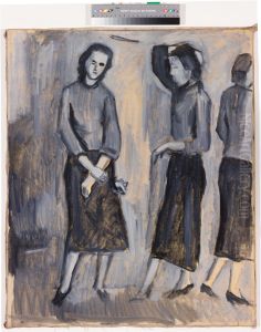 ,,Kolm naisfiguuri grisaille's"