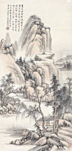 Dwelling By A Stream by Feng Chaoran