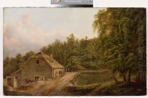 ,,Veski Wolmari juures" by August Matthias Hagen