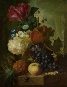 A Vase of Flowers by Jan van Os