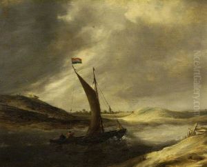 River Scene by Bonaventura Peeters the Elder