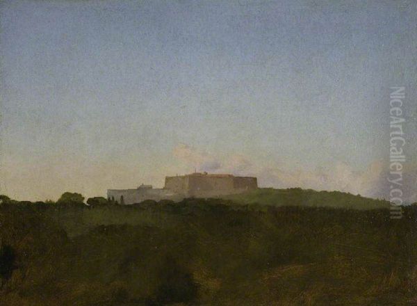 The Castel Sant Elmo from the Capodimonte, Naples - view 1