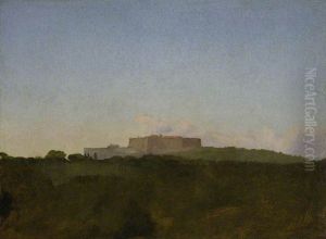 The Castel Sant Elmo from the Capodimonte, Naples
