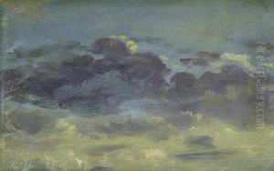 Sky Study with Mauve Clouds by John Constable