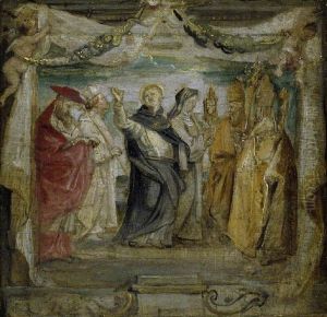 The defenders of the eucharist by (studio of) Rubens, Peter Paul