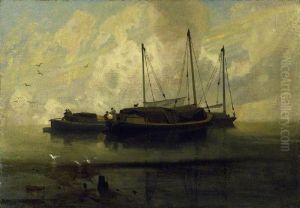 Boats at Anchor on Breydon Water