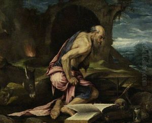 Saint Jerome in the Wilderness by Jacopo Bassano
