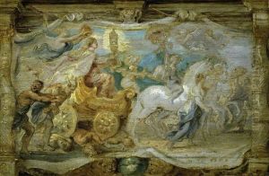 The Triumph of the Eucharist over Ignorance and Blindness (panel 4 of 7)