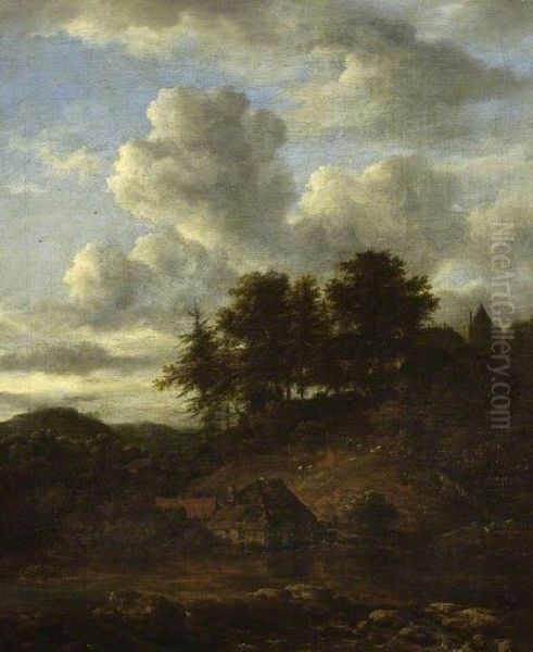 Landscape with River and Pines - view 1