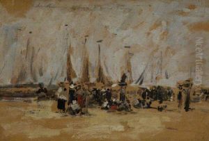 Beach Scene (possibly Harfleur)