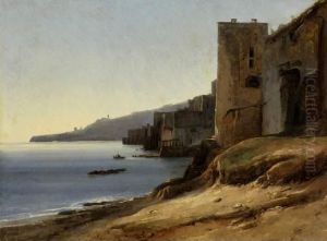 The Coast of the Bay of Naples near Posillipo by Jules Louis Phillipe Coignet