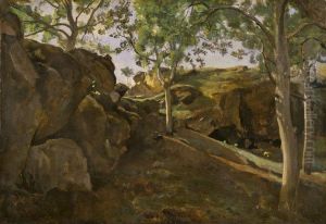 The Chestnut Grove by Jean-Baptiste Camille Corot