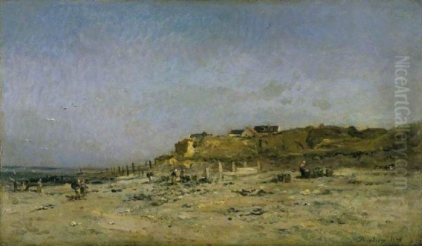 Beach at Villerville, Normandy - view 1