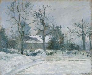La Maison de la Piette, Montfoucault, effet de neige La Maison de la Piette, Montfoucault, effet de neige