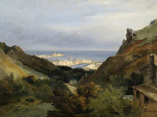 Italian Landscape with a View of a Harbour - view 1