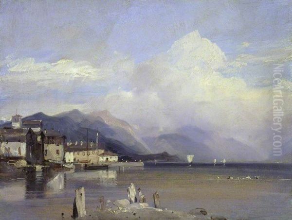 Boccadasse, Genoa with Monte Fasce in the Background - view 1