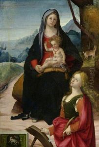 The Virgin and Child with Saint Catherine by Bartolommeo Ramenghi