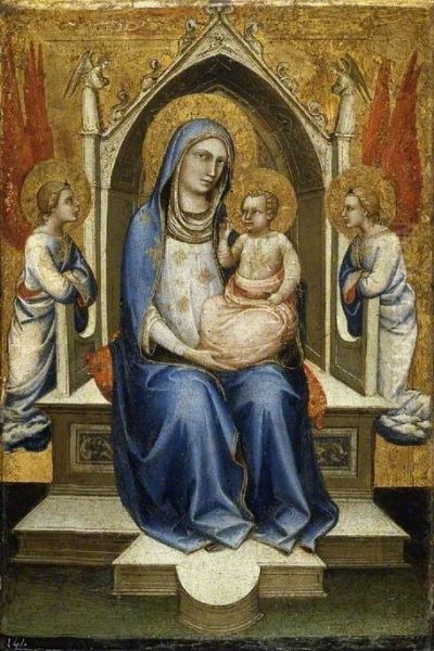 Virgin and Child Enthroned with Two Attendant Angels - view 1