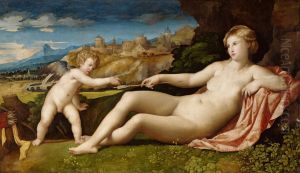 Venus and Cupid by Palma Vecchio