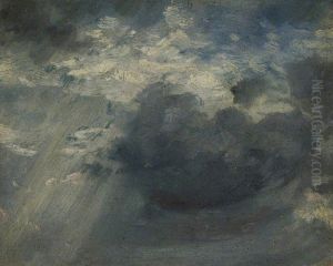 Sky Study with a Shaft of Sunlight by John Constable