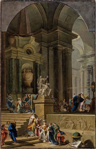 An Allegorical Monument to Sir Isaac Newton - view 1