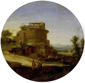 Southern landscape with a ruin Southern landscape with a ruin