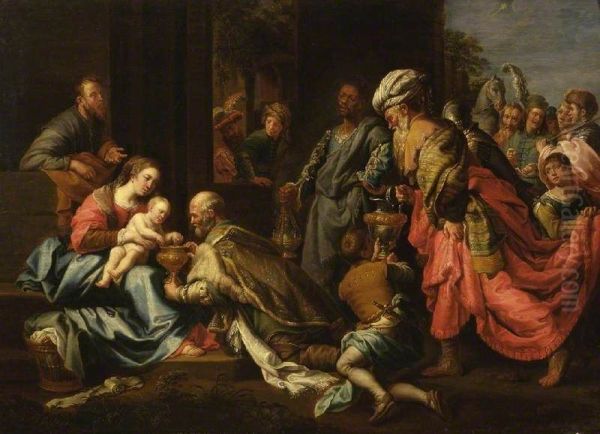 Adoration of the Kings (after Theodor van Loon) - view 1