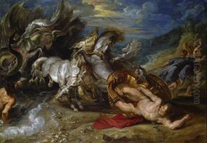 The Death of Hippolytus by (studio of) Rubens, Peter Paul