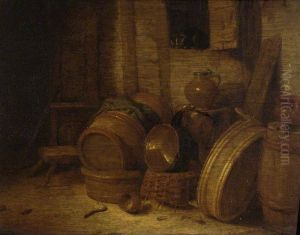 A Kitchen by Hendrik Martenszoon Sorgh