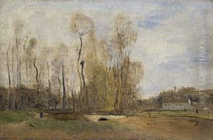 Auvers-sur-Oise, Daubigny's Pond by Jean-Baptiste Camille Corot