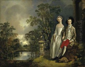 Portrait of Heneage Lloyd and his sister by Thomas Gainsborough