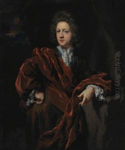 Portrait of a Gentleman in a Red Cloak by Nicolaes Maes