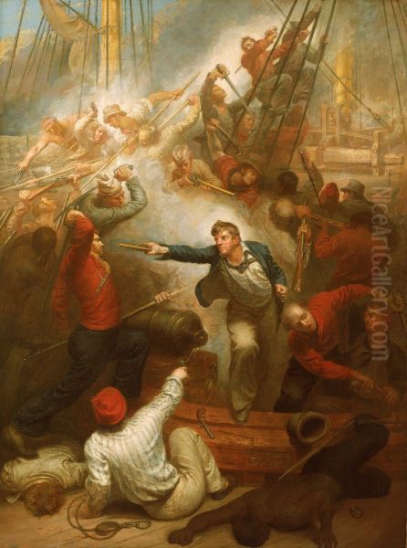 Captain William Rogers capturing the 'Jeune Richard', 1 October 1807 - view 1