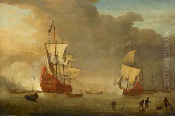 HMS Royal Sovereign and other vessels - view 1