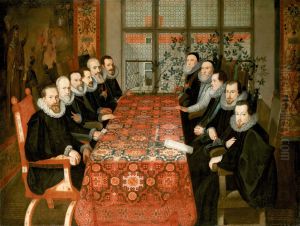 The Somerset House Conference, 19 August 1604 by Juan Pantoja de la Cruz