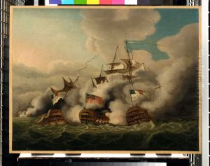 The 'Brunswick' and the 'Vengeur du Peuple' at the Battle of the First of June, 1794 by Nicholas Pocock