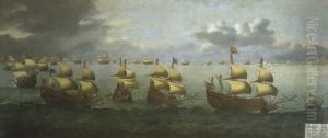 The Return of Prince Charles from Spain, 5 October 1623 by Hendrick Cornelisz Vroom