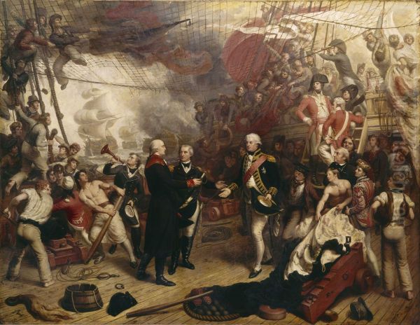 Admiral Duncan Receiving the Sword of the Dutch Admiral de Winter at the Battle of Camperdown, 11 October 1797 - view 1