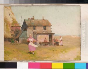 A coastal scene by John Fraser