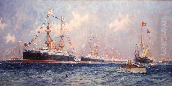Queen Victoria's Diamond Jubilee Review at Spithead, 26 June 1897 - view 1