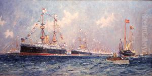 Queen Victoria's Diamond Jubilee Review at Spithead, 26 June 1897 by Charles Dixon