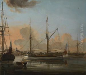 The 'Charlotte of Chittagong' and other vessels at anchor in the River Hoogli