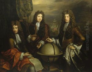 John Benbow (1653-1702), Sir Ralph Delaval (circa 1645-1707), and Thomas Phillips (circa 1635-93) by Thomas Murray