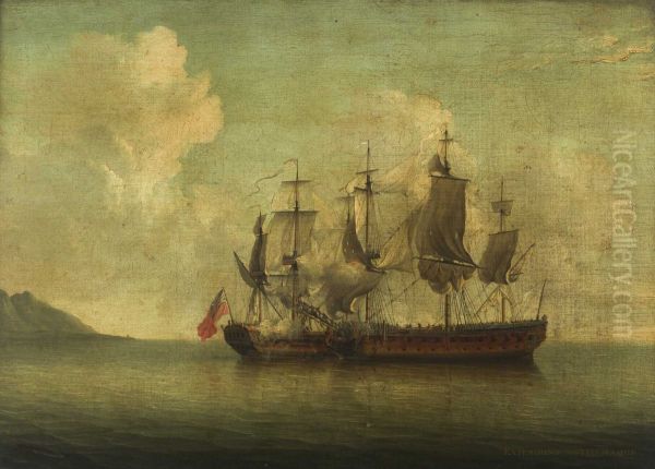 'Experiment' taking the 'Telemaque', 19 July 1757 - view 1