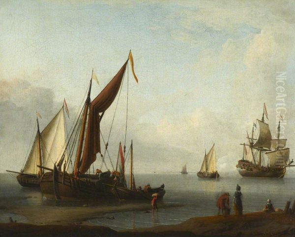Dutch craft ashore - view 1