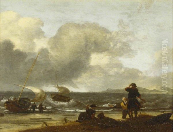 A Windy Day on the Dutch Coast - view 1
