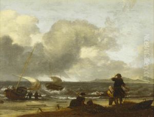 A Windy Day on the Dutch Coast by Ludolf Bakhuizen